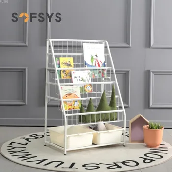 

Childrenundefineds Toys Storage Kindergarten Storage Cabinet Sorting Shelves Baby Simple Iron Bookcase