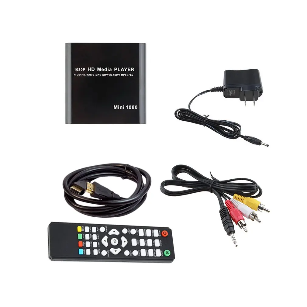 Mini HDMI Media Player 1080P HDD RM RMVB DIVX AVI MKV SD USB MPEG JPEG MOV