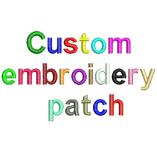 

Profession Custom Embroidery patch with your own logo design custom team club school logo
