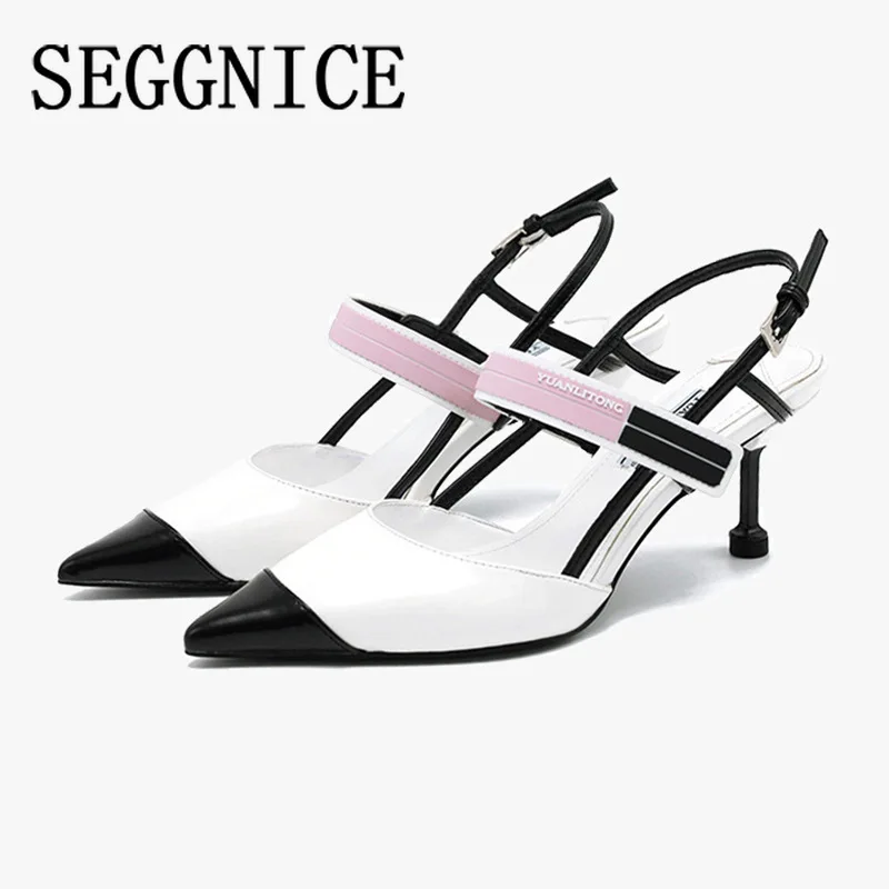 

2020 Luxury Designers Women Cat High Heel Sandals Fashion Pointed Open Toe Heels Catwalk Buckle Sexy Spring Summer Woman Shoes