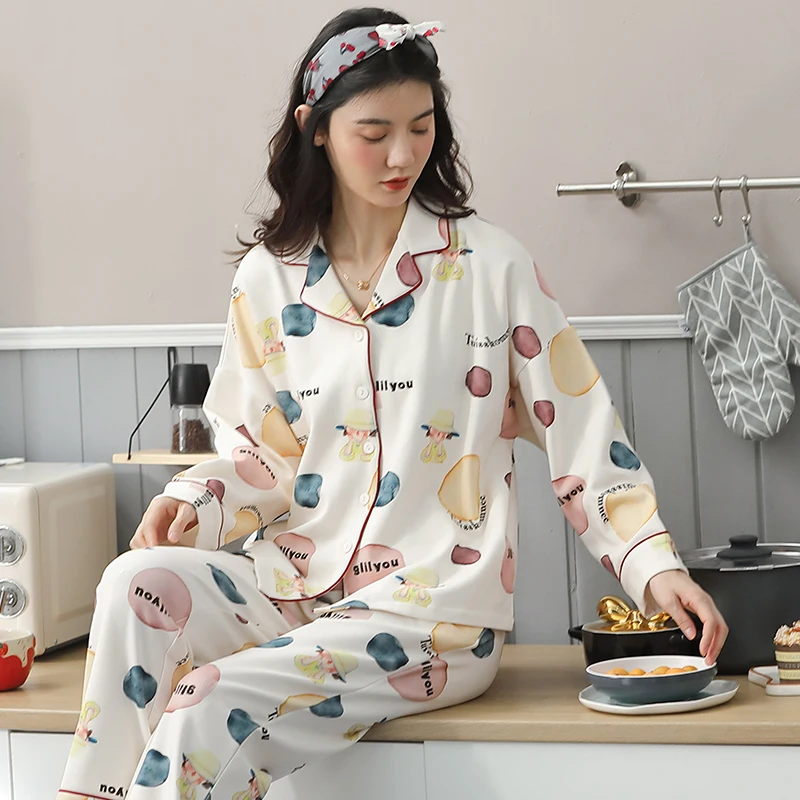 

2020 New Pajamas For Sexy Ladies Autumn And Winter Cotton Women's Sleepwear Girl's Lovely Nightdress