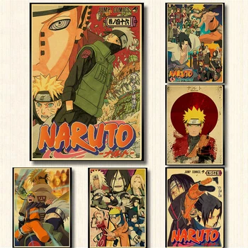 

Vintage Naruto Anime Poster Uzumaki Poster Vintage Poster Wall Stickers For Living Room Home Decoration