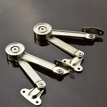 New 1pcs Zinc Alloy Steel Adjustable Stays Door Lift Support Furniture Stay Support Hinge Cabinet Door Kitchen Cupboard Hinges