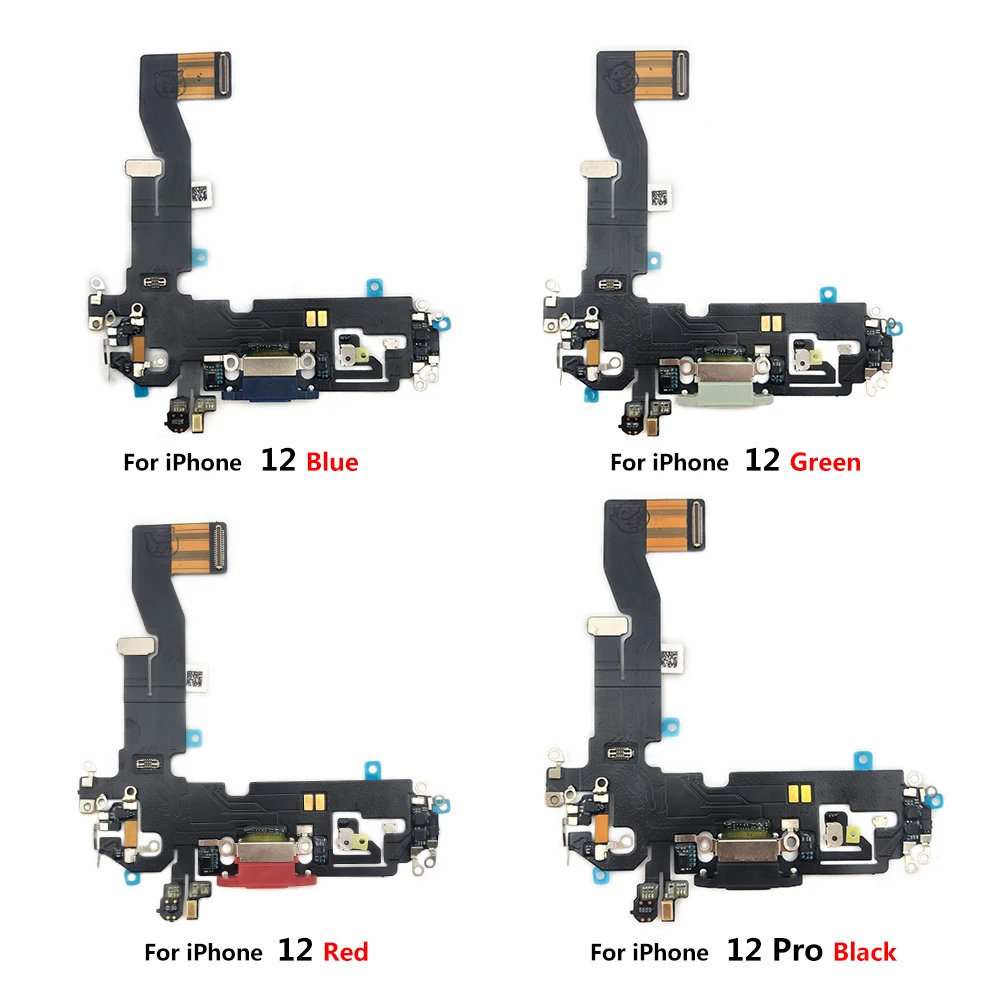 

10pcs/lot For IPhone 12 12Pro USB Charger Charging Port Dock Connector Flex Cable Charging Port Phone Replacement Parts