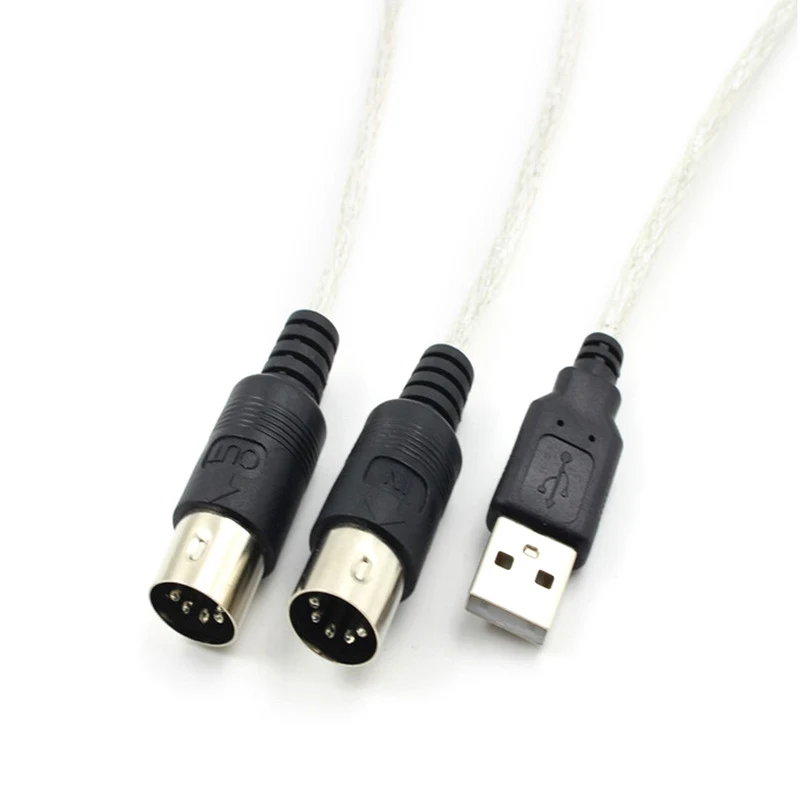 

Interface to USB Cable Converter Connector PC to Synthesizer Music Keyboard Instrument Cable Adapter for Home Music Studio