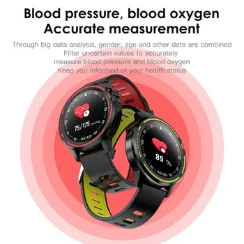 

Smart Watch L8 IP68 Water Resistant ECG PPG Heart Blood Pressure Multi-Sports Mode Smart Bracelet for IOS Android