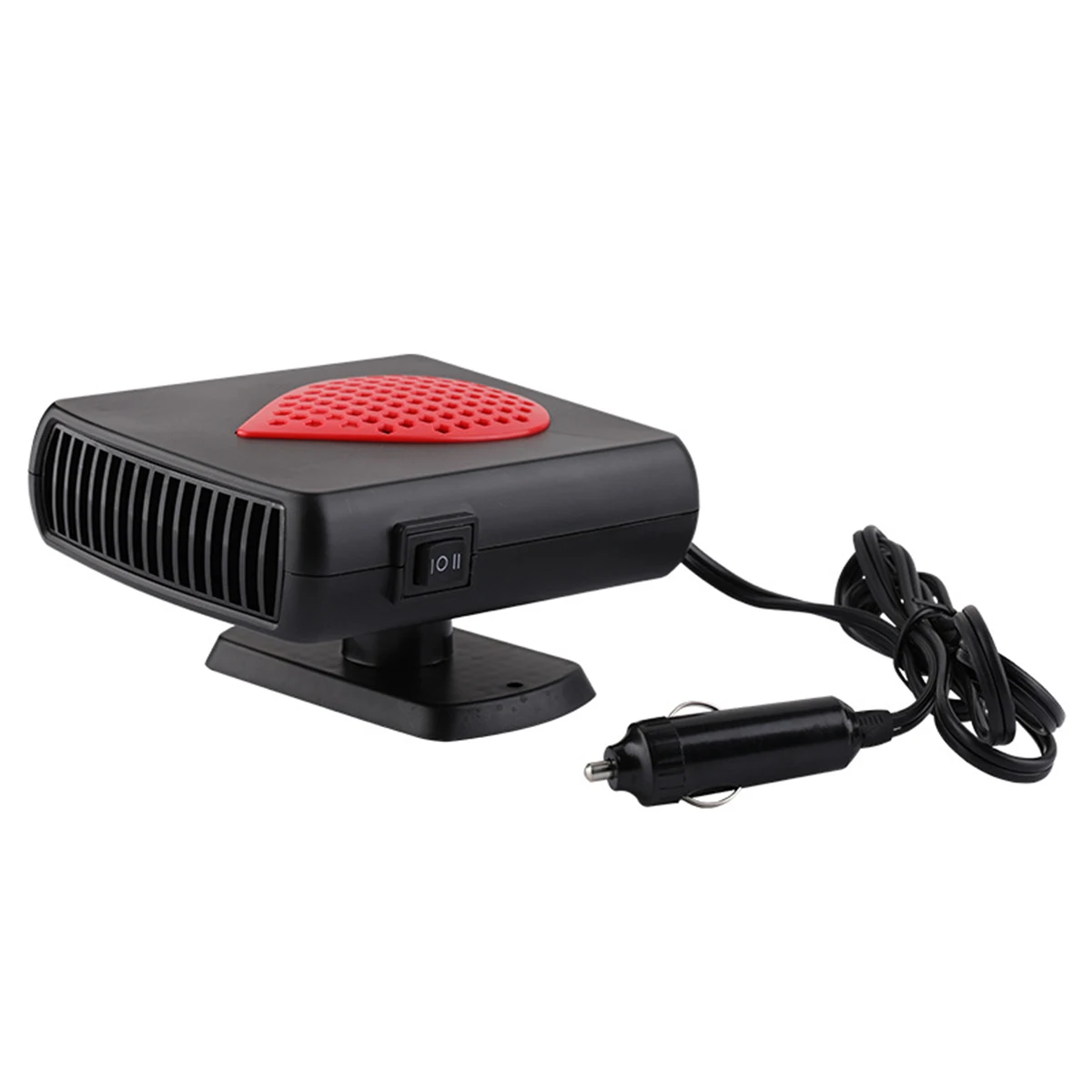 Портативный обогревателя автомобиля 12V 150W Авто эффективный внутренний нагреватель вращающийся Стекло запотевания стекол автономное Отопление автомобиля инструменты - Название цвета: Red