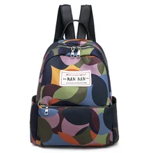 Стиль Универсальный большой объем Повседневный модный рюкзак женская сумка корейский стиль мягкая поверхность пять цветов Оксфорд Ткань Рюкзак