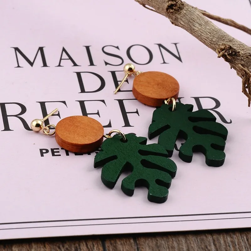 Серьги подвески женские в богемном стиле висячие ювелирные украшения виде