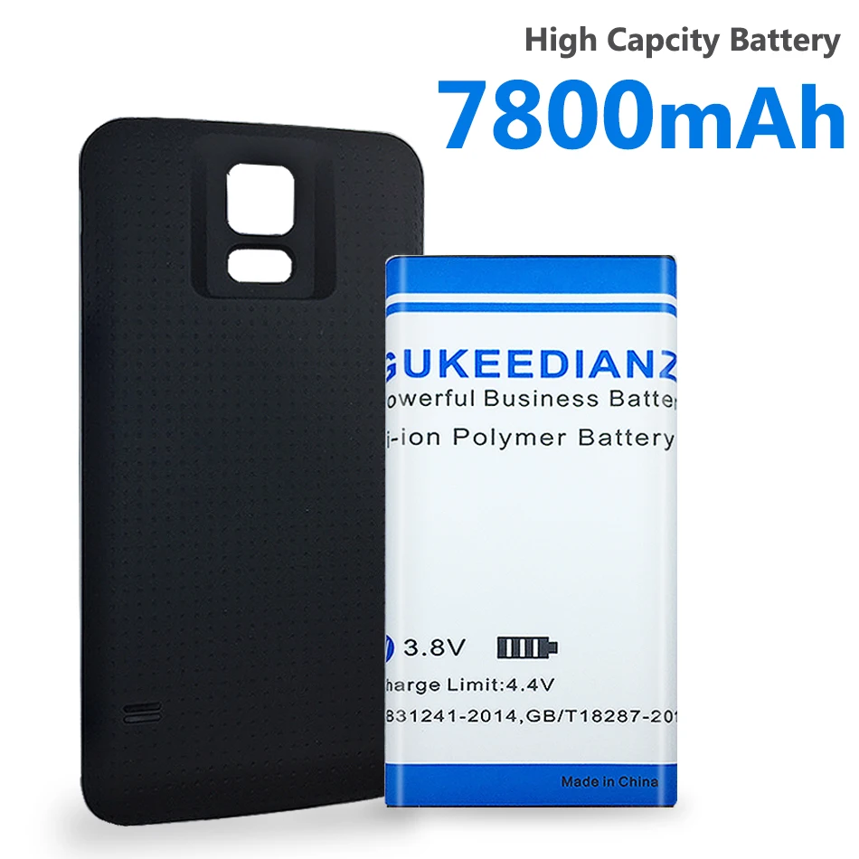 GUKEEDIANZI OEM 7800mA аккумулятор высокой емкости EB-BG900BBC для Samsung Galaxy S5 G900 G900S G900F i9600 батареи+ задняя крышка