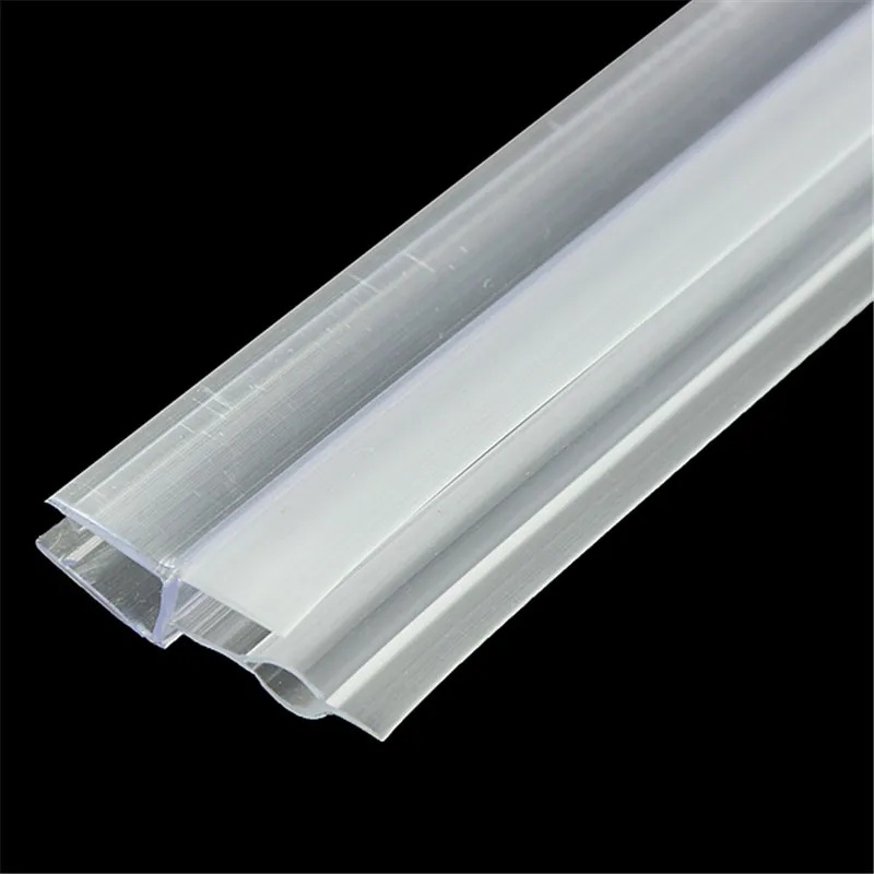 

4-6mm Shower Screen Water Seal Strip Bar Curved Flat Glass Bath Door to 17mm Gaps