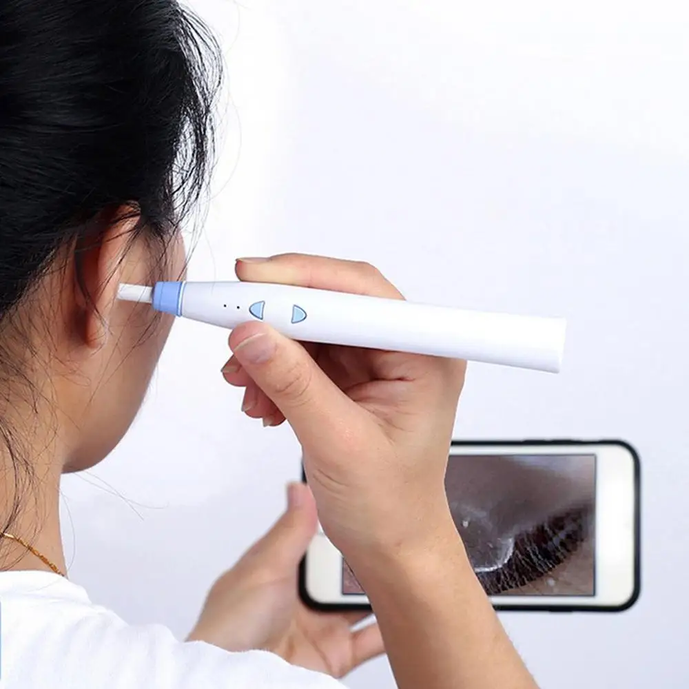 

1Pcs Wireless Wifi Ear Endoscope Camera HD Security Ear Spoon With Camera Ear Health Care Inspection Otoscope