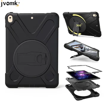 

Case For Apple iPad New Air Pro 10.5 inch 2017 2019, Kids Safe Shockproof Armor Soft Silicone+Hard Cover