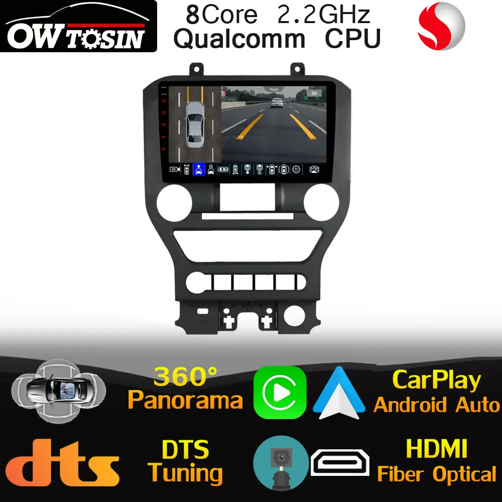 Процессор Qualcomm Android для Ford Mustang 2015-2020 GPS навигатор Автомобильный мультимедийный