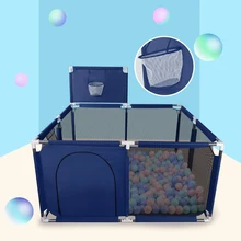 Детский манеж для младенцев детский бассейн для игры в мяч баскетбольная площадка детская защитное ограждение для От 0 до 6 лет 128*128 см детский игровой забор