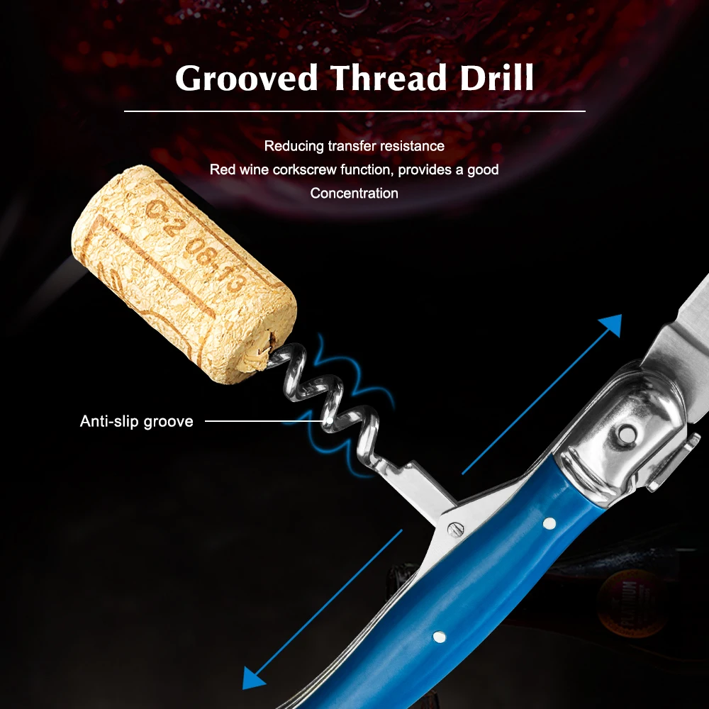 4 шт./компл. винтовой штопор из нержавеющей стали с ножом для вина складные ножи