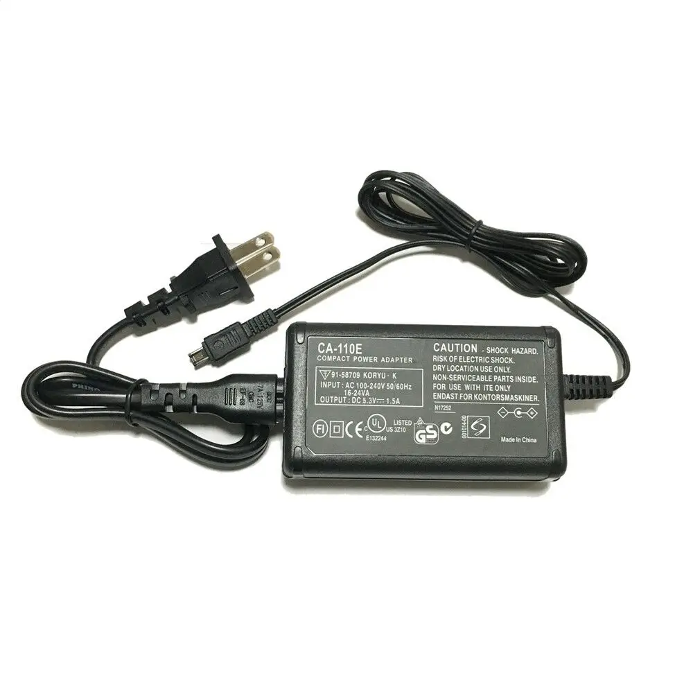 Hot 1.5A AC Adapter Battery Power Supply Charger Cord For Canon VIXIA HF R800