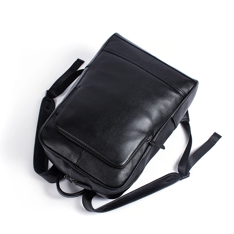 Shengdilu мужская кожаная сумка натуральная мужской кожаный рюкзак мужская деловая сумка Школьный мужской модный мужской черный рюкзак