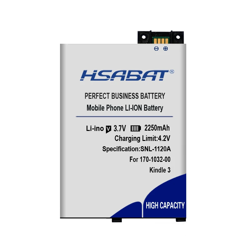 HSABAT 2250 мАч 170-1032-00 батарея для Amazon Kindle 3 III клавиатура читалка D00901 графит 170-1032-01 GP-S10-346392-0100