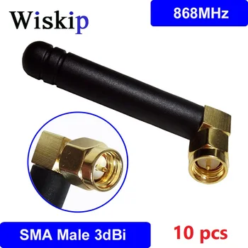 

10pcs 868MHz 915MHz antenna 3dBi SMA Male Connector GSM antena 868 MHz 915 MHz antenne white small size antennas for Lorawan