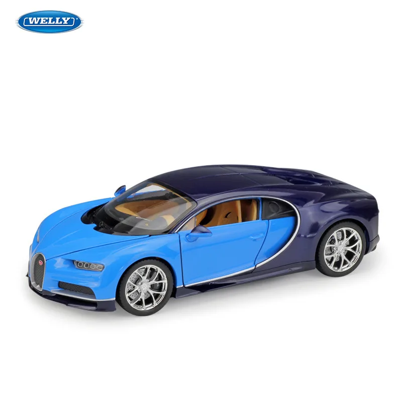 WELLY 1:24 Bugatti Chiron автомобиль спортивный автомобиль моделирование сплав модель автомобиля ремесла Коллекция игрушек инструменты подарок