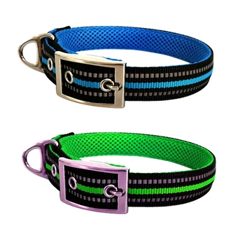 

Breathable mesh Large Dog Collar Reflective big Dog Collars Comfortable adjustable pet Dog Neck Collar for small Medium big Dogs