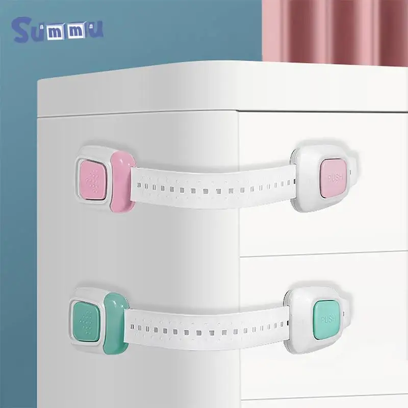 

Baby Proof Security Protector 10pcs Child Safety Cabinet Lock Drawer Door Cabinet Lock Plastic Protection Kids Safety Door Lock