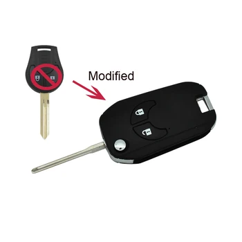 

Modified Flip Remote Key Shell For Nissan Sylphy Cube Juke Rogue Micra Qashqai Altima Maxima Sentra Versa 2/3/ Buttons