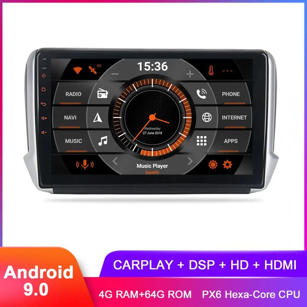Best 10.2" IPS 2.5D Top Display Android 9.0 Carplay For Peugeot 2008 208 Auto Stereo Radio FM RDS DSP Audio Video GPS Navigation 0 Best 10.2" IPS 2.5D Top Display Android 9.0 Carplay For Peugeot 2008 208 Auto Stereo Radio FM RDS DSP Audio Video GPS Navigation 0