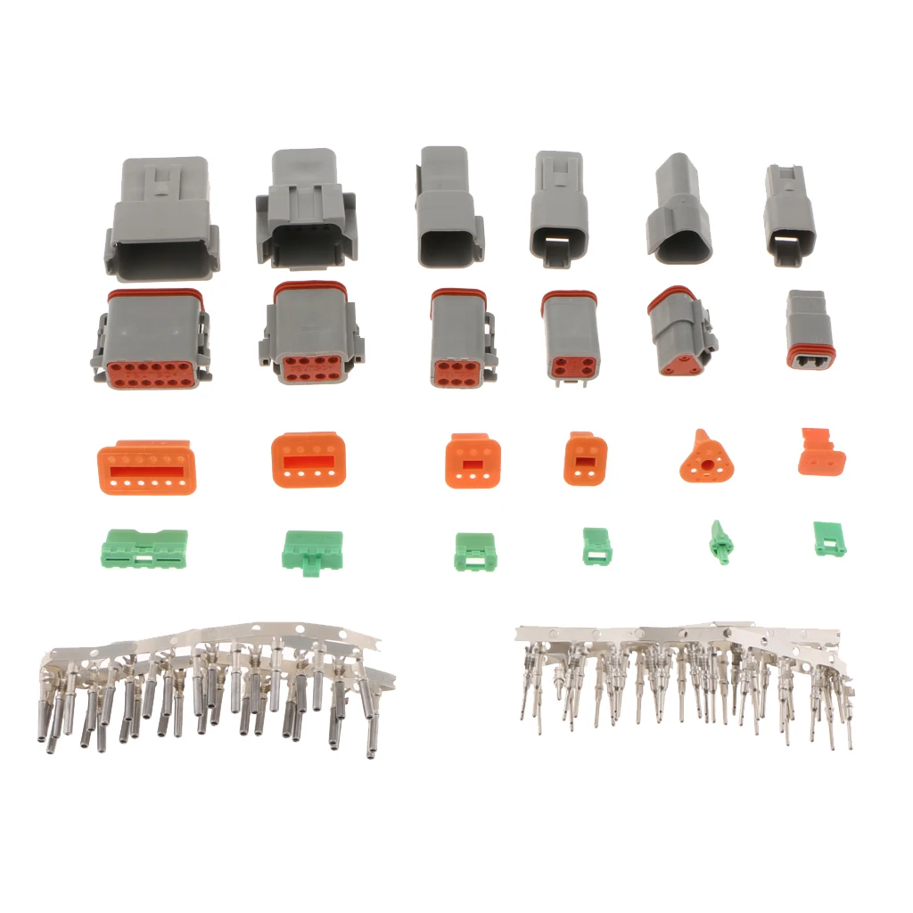 Deutsch DT Series Connector Kit Gray Environmentally Sealed Automotive Electrical Connectors 22-16 Gauge