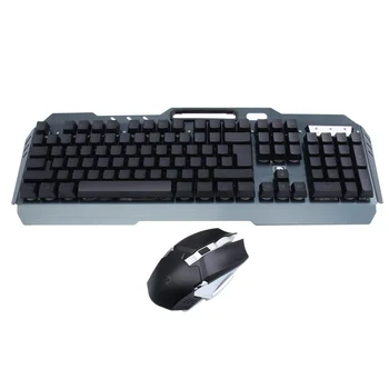 

1 Set Gaming Keyboard Mouse Backlight Keyboard Mouse Wireless Keyboard Mouse Kit for Computer (Black)