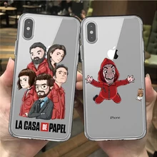 Испания ТВ La Casa De Papel деньги Heist Мягкий силиконовый чехол для