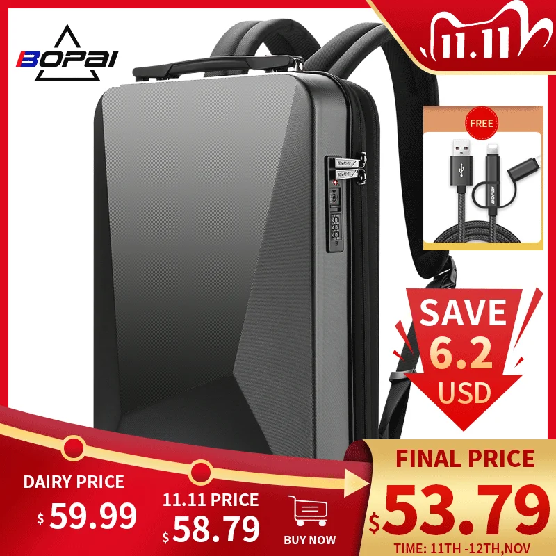 PROD 1005002796774125 BOPAI E-Sports Laptop Backpack Anti-Theft
Waterproof College Backpack USB Charging Men Business Travel 17.3
Backpack Gaming Bag