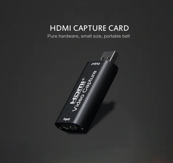 

New Mini 4K 1080P HDMI To USB 2.0 Video Capture Card Game Recording Box For Computer Youtube OBS Etc. Live Streaming Broadcast