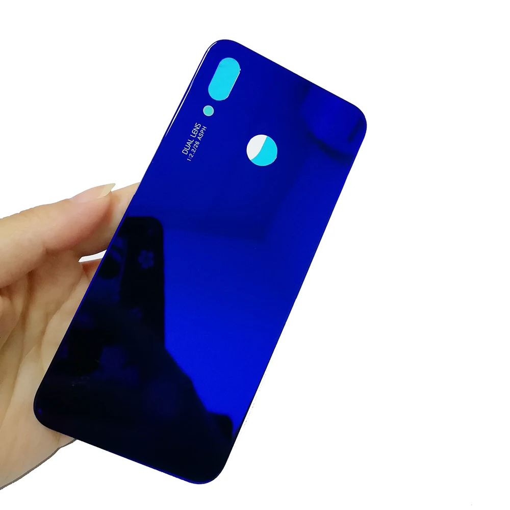 Крышка батареи для huawei P20 lite P20lite Nova 3E Задняя стеклянная крышка батареи Задняя Дверь Корпус чехол задняя крышка Черный Синий Золотой