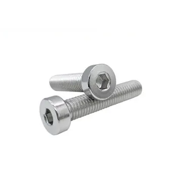 

10PCS DIN7984 M5*8/10/12/16/20/25/30/35/40 stainless steel hex socket thin Low short head cap model auto diy screw,bolts
