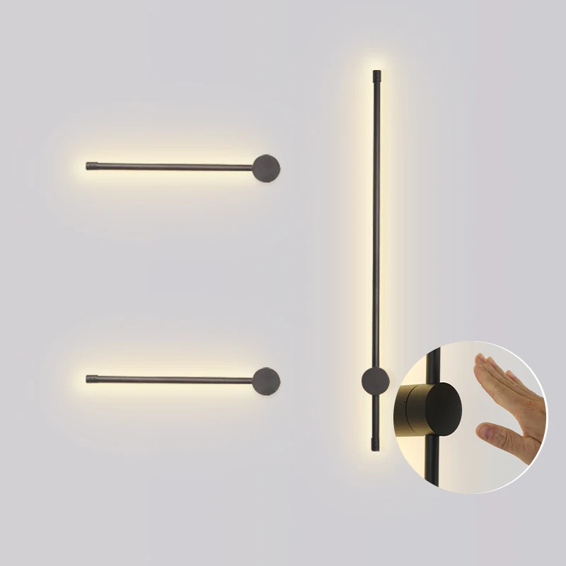 100/50/30cm Led Wall Lamp Long Wall Light Touch Switch Decor For Home