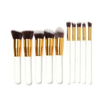 

Professional 10 pcs Brand Makeup Brush Cosmetic Make Up brushes Set With Case Bag Kit, Free shipping