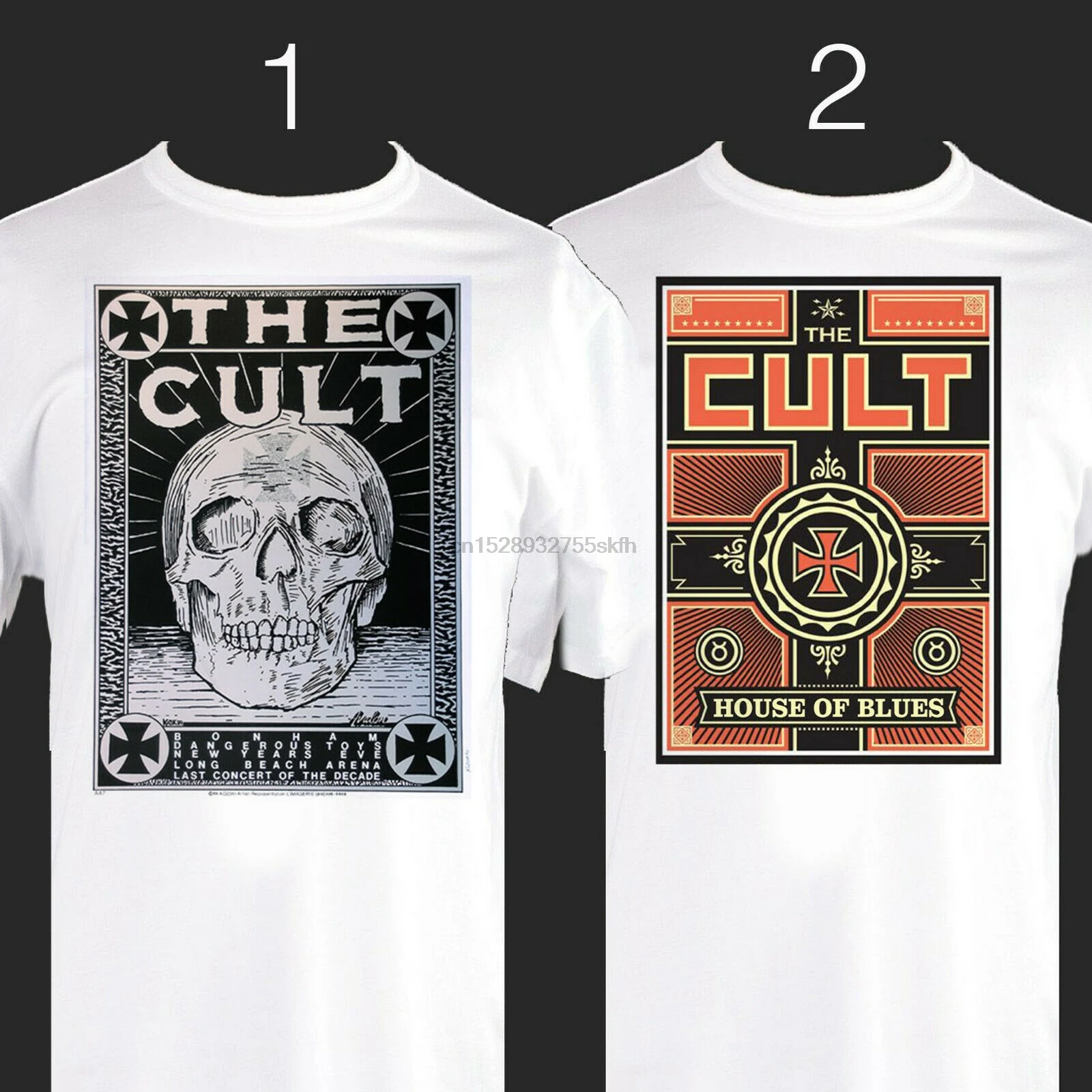 Футболка культовой группы x2 Option S M L XL 2XL 3XL goth rock house of blues | Мужская одежда