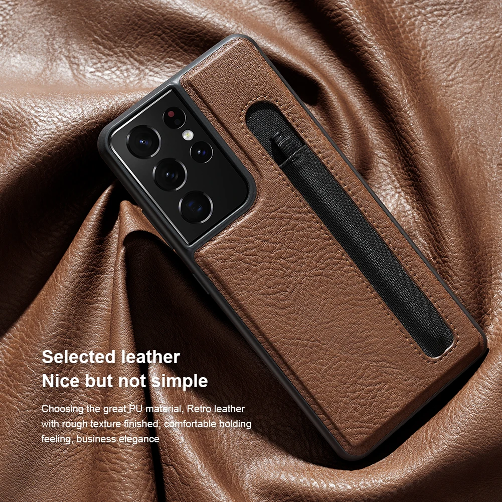 Stylus Pencil Case For Samsung S21 Ultra 5g Nillkin S Pen Pocket Pen Slot Holder Business Leather Cover For Galaxy S21 Ultra Phone Case Covers Aliexpress Stylus Pencil Case For Samsung S21 Ultra 5g Nillkin S Pen Pocket Pen Slot Holder Business Leather Cover For Galaxy S21 Ultra Phone Case Covers Aliexpress