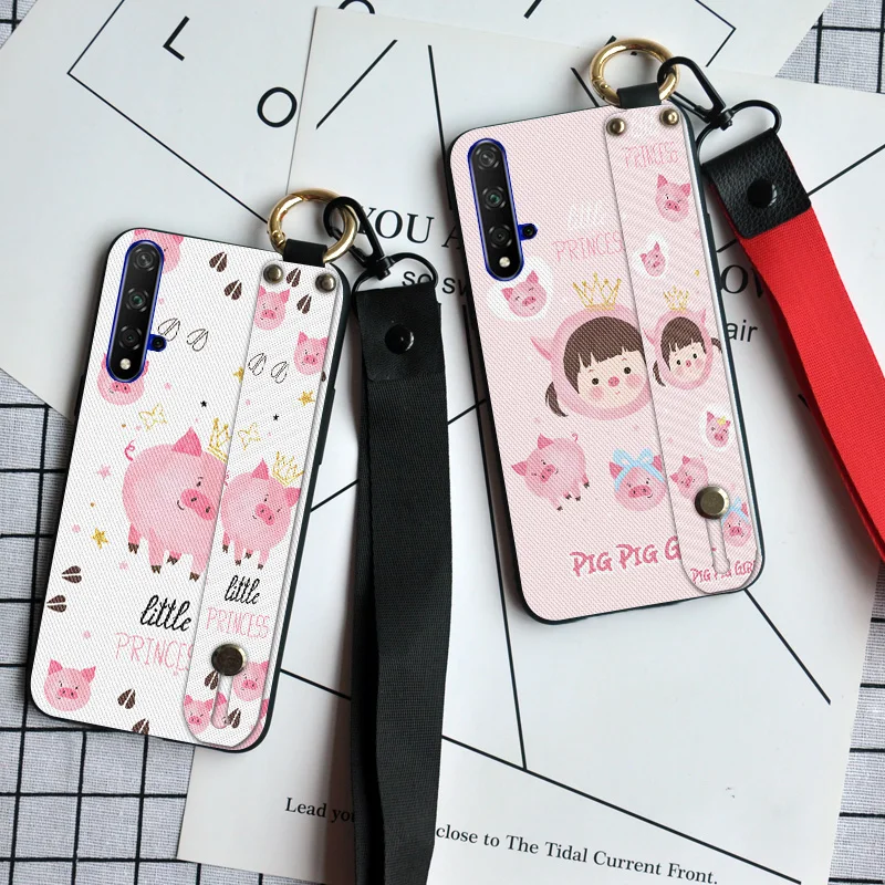 

Neck Wrist Strap Case For Huawei Honor 8 Pro 9 10 Lite Back Cover For Huawei Honor 20 Pro 9i 10i 20i TPU Holder Case Lanyard