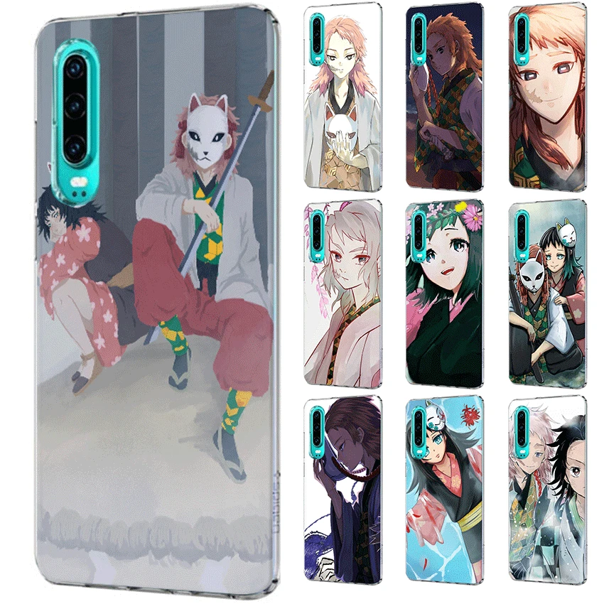 Mobile Phone Case For Honor View 20 8 8X 8C 9 9X Pro Lite Note 10 Play 6A 7A 7C 7X Hard Cover Sabito And Makomo Demon Slayer | Мобильные