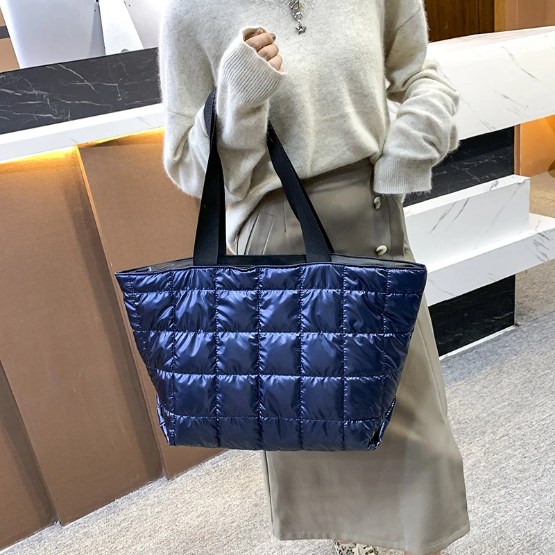 Winter down tote bags for high quality women shoulder bag luxury brand bags  and luxury bag designer crossbody bag|Top-Handle Bags| - AliExpress