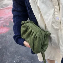 Роскошные женские сумки дизайнерские облачные однотонные сумки на плечо женские сумки-мессенджеры