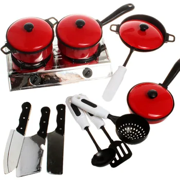 

13 Children'S Mini Kitchen Cookware Children'S Play House Simulation Tableware Children'S Pretend Chef Toy Simulation Kitchen Ut