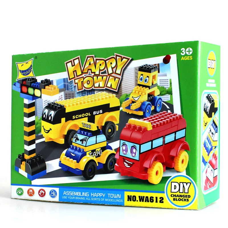 

Car Model with Wheel Small Granule Building Blocks Toy Assembled Building Blocks 320 Granule Boxed