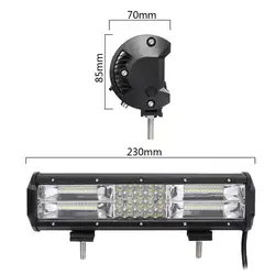 Горячая 12 дюймов 840 Вт светодиодный рабочий свет бар заливающий и точечный свет Combo дальнего света Водонепроницаемый светодиодный рабочий