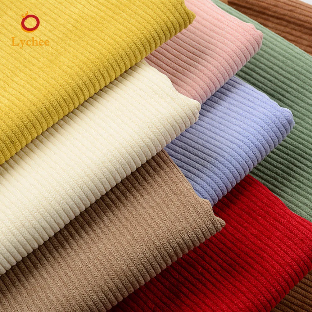 50cmx155cm Corduroy Fabric Solid Color Thick Fabrics For Jacket Sweater Sofa Cover Cloth Lining