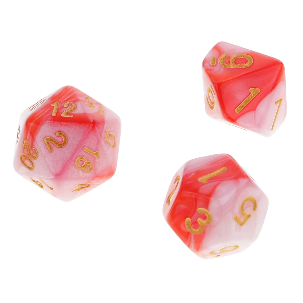 7 Pieces Dice Set D20 D12 D10 D8 D6 D4 for DND RPG Board Game Board Game Dice Party Gambling Dices Game Digital Dices