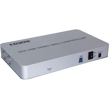 

HDMI 4K 3X3 USB3.0 Video Wall Controller HD Video Wall Processor Adapter 1X9 Hdmi Splitter Connector-US Plug